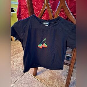 Y2K Miss Popular Black Crop Top